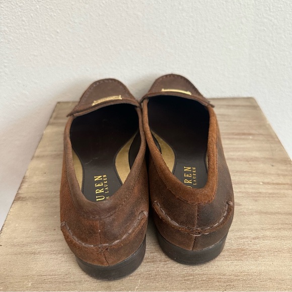 Lauren Ralph Lauren Brown Loafers Slip On Shoes - Picture 5 of 11